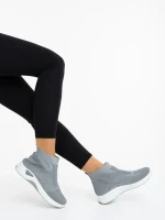 Iselia szürke női sportcipő textil anyagból