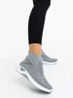Iselia szürke női sportcipő textil anyagból