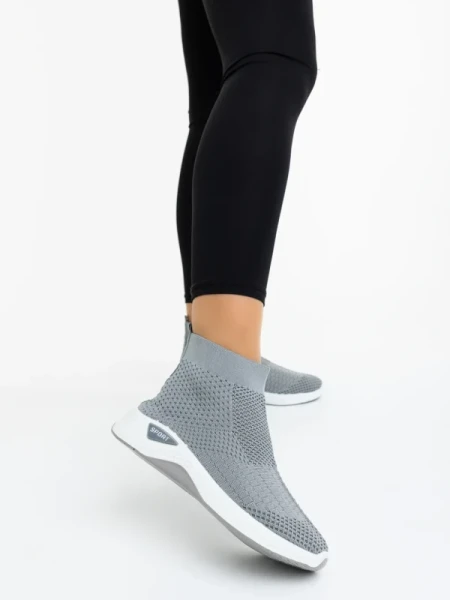 Siara szürke női sportcipő textil anyagból