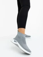 Siara szürke női sportcipő textil anyagból