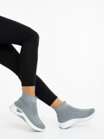 Siara szürke női sportcipő textil anyagból