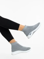 Siara szürke női sportcipő textil anyagból