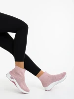 Renara rózsaszin női sportcipő textil anyagból