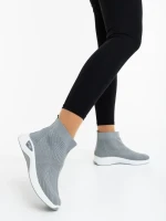 Renara szürke női sportcipő textil anyagból