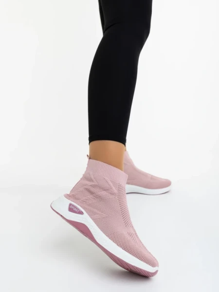 Iselia rózsaszin női sportcipő textil anyagból