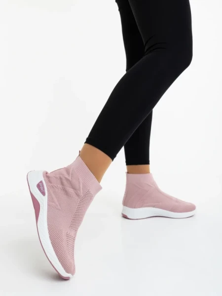 Iselia rózsaszin női sportcipő textil anyagból