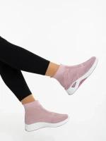 Iselia rózsaszin női sportcipő textil anyagból