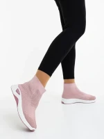 Siara rózsaszin női sportcipő textil anyagból