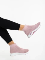 Siara rózsaszin női sportcipő textil anyagból
