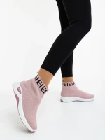 Irenia rózsaszin női sportcipő textil anyagból