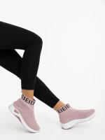 Irenia rózsaszin női sportcipő textil anyagból