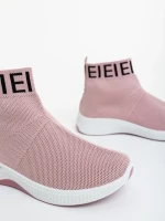 Irenia rózsaszin női sportcipő textil anyagból