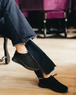 Alenia fekete női sportcipő textil anyagból