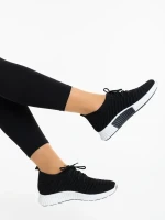 Alenia fekete fehér női sportcipő textil anyagból