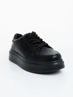 Asante fekete  férfi sportcipő ökológiai bőrből