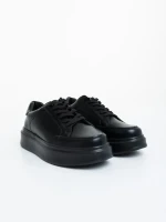 Asante fekete  férfi sportcipő ökológiai bőrből