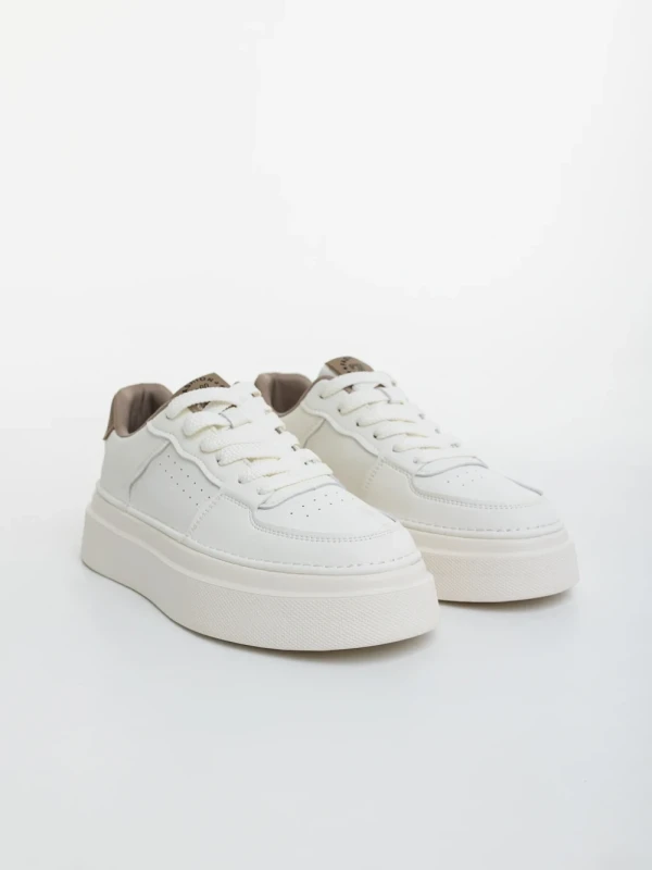 Lexter bézs férfi sportcipő ökológiai bőrből