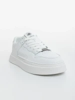 Cedrik fehér férfi sportcipő ökológiai bőrből