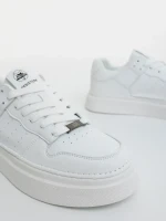 Cedrik fehér férfi sportcipő ökológiai bőrből