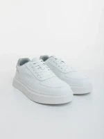 Casper fehér férfi sportcipő ökológiai bőrből