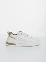 Kenney fehér és bézs férfi sportcipő ökológiai bőrből