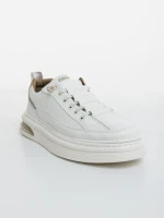 Kenney fehér és bézs férfi sportcipő ökológiai bőrből