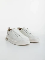 Kenney fehér és bézs férfi sportcipő ökológiai bőrből