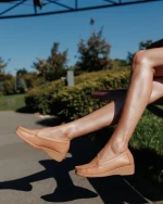 Belora tevebarna női félcipő ökológiai bőrből