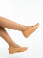 Belora tevebarna női félcipő ökológiai bőrből