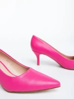 Maera fukszia női magassarkú cipő ökológiai bőrből