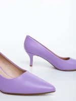 Maera lila női magassarkú cipő ökológiai bőrből