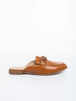 Mervana tevebarna női papucs ökológiai bőrből