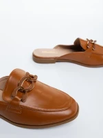 Mervana tevebarna női papucs ökológiai bőrből