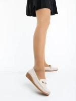 Camelida világos bézs női félcipő ökológiai bőrből