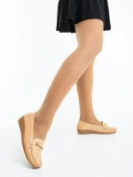 Camelida sötét bézs női félcipő ökológiai bőrből