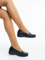 Belora fekete női félcipő ökológiai bőrből