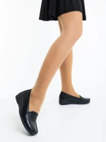 Belora fekete női félcipő ökológiai bőrből