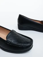 Belora fekete női félcipő ökológiai bőrből