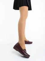 Belora gránátszinű női félcipő ökológiai bőrből