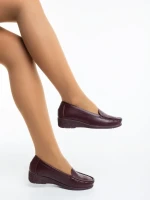 Belora gránátszinű női félcipő ökológiai bőrből