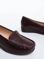 Belora gránátszinű női félcipő ökológiai bőrből