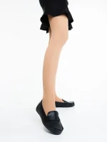 Pamena fekete női félcipő ökológiai bőrből