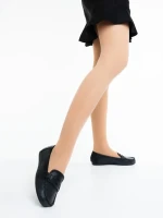 Pamena fekete női félcipő ökológiai bőrből