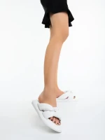 Sarada fehér női papucs ökológiai bőrből