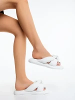 Sarada fehér női papucs ökológiai bőrből