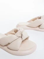 Sarada bézs női papucs ökológiai bőrből