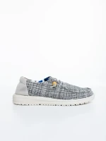 Manara fekete női alkalmi cipő textil anyagból