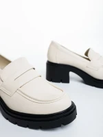 Zadal bézs női félcipő ökológiai bőrből