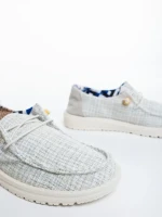 Manara világos bézs női alkalmi cipő textil anyagból