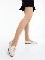 Pamena bézs női félcipő ökológiai bőrből